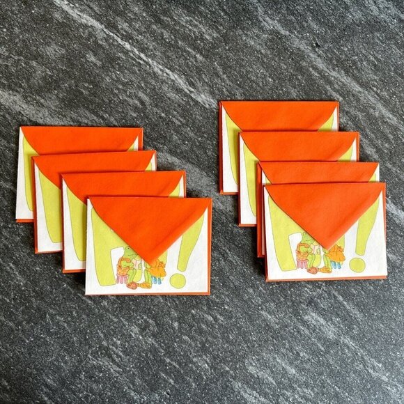 Vintage Hallmark Notes & Seals Frog Print with Envelopes Set of 8 (Opened Box) - Picture 2 of 8